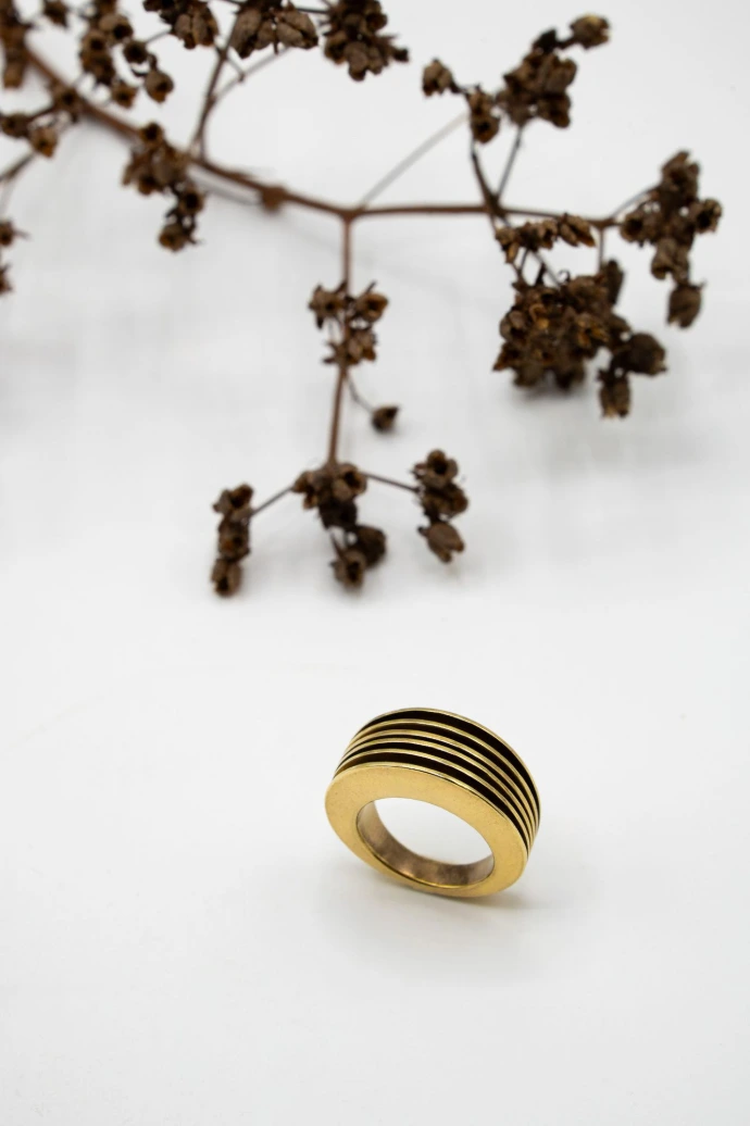 Bague plaquée Or 18 carats
