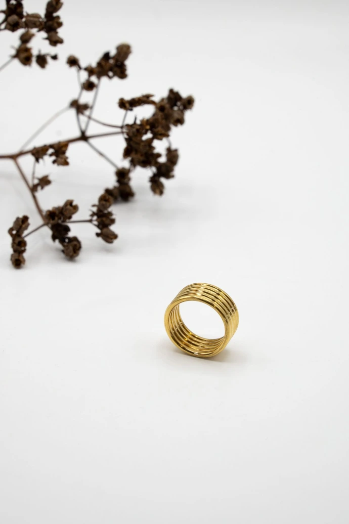 Bague plaquée Or 18 carats