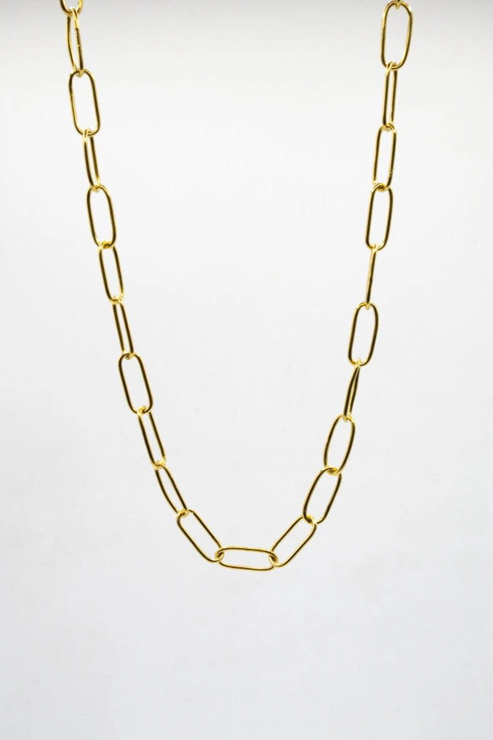 Collier mailles plaqué Or 18 K