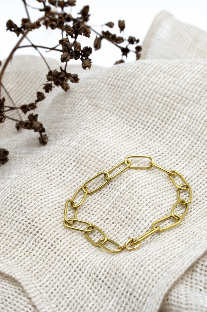 Bracelet mailles plaqué Or 18 carats