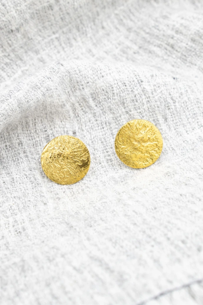 Boucles d'oreilles plaquées Or 18 K